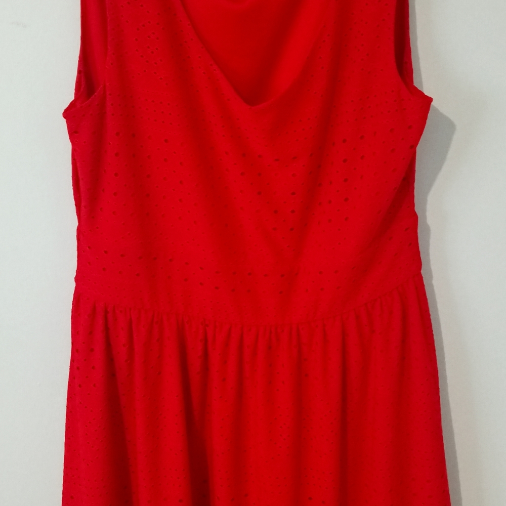 Cleo Vibrant Red Sleeveless Dress